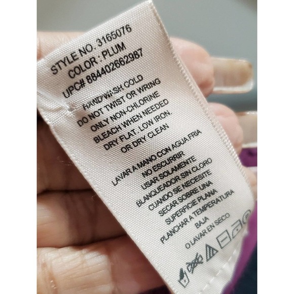 Philosophy Women's Plum Polyester Round Neck Short Sleeves Top Blouse Size XXL - Picture 13 of 14